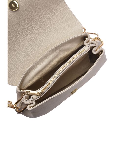 SS26 IR 183T Schultertasche aus beigem Leder - 17x25x5 cm