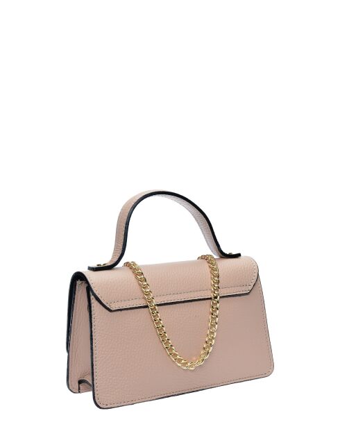 SS26 IR SBV 6 poederroze leren schoudertas - 11x19x18,5 cm