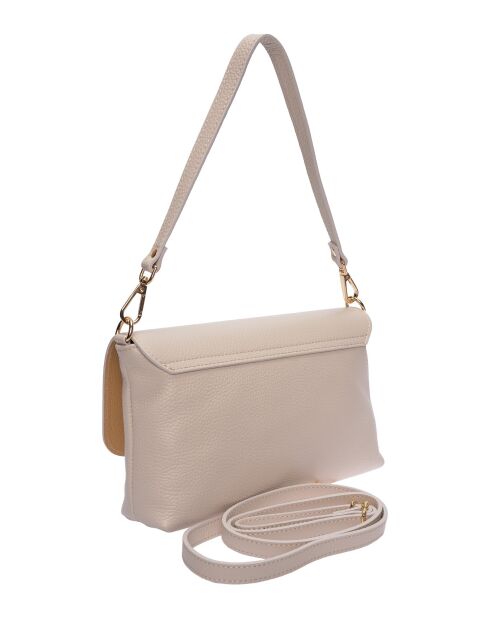 SS26 RM 150T Schultertasche aus beigefarbenem Leder - 17x24,5x6,5 cm