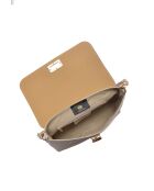 SS26 RM 150T Schultertasche aus beigefarbenem Leder - 17x24,5x6,5 cm