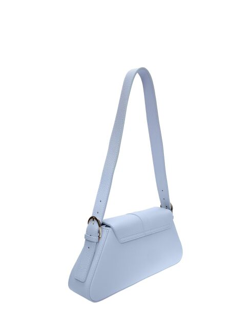 SS26 RM 1009T hemelsblauwe leren schoudertas - 15x34 laag x 24 hoog x 6,5 cm