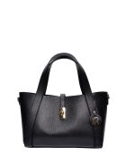 SS26 IR 121 schwarze Lederhandtasche - 20x30x12 cm