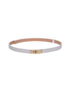 Ceinture en cuir SS26 IR 141 blanc - 55-10x50-94 cm