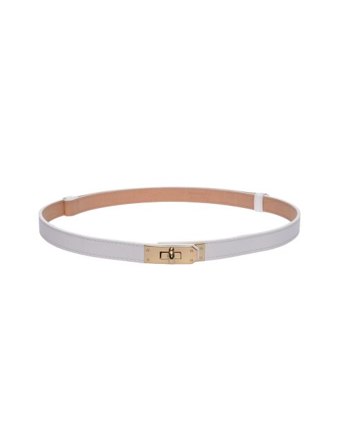 Ceinture en cuir SS26 IR 141 blanc - 55-10x50-94 cm