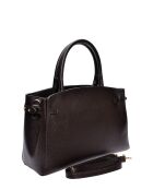 SS26 IR 181T donkerbruine leren draagtas - 22,5x31x9 cm