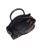 SS26 IR 181T donkerbruine leren draagtas - 22,5x31x9 cm