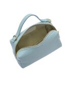 SS26 IR 185T himmelblaue Schultertasche aus Leder - 12,5 x 17 x 6,5 cm