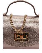 SS26 RM 8193 bronzen leren schoudertas - 8,5x15x8 cm