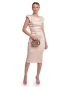 SS26 RM 8193 bronzen leren schoudertas - 8,5x15x8 cm