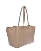 SS26 IR 177T Schultertasche aus taupefarbenem Leder - 26x32x10 cm