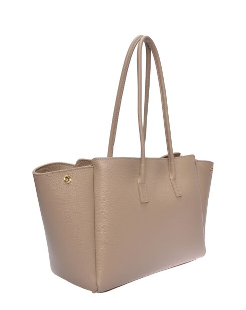 SS26 IR 177T Schultertasche aus taupefarbenem Leder - 26x32x10 cm