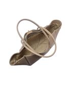 SS26 IR 177T Schultertasche aus taupefarbenem Leder - 26x32x10 cm