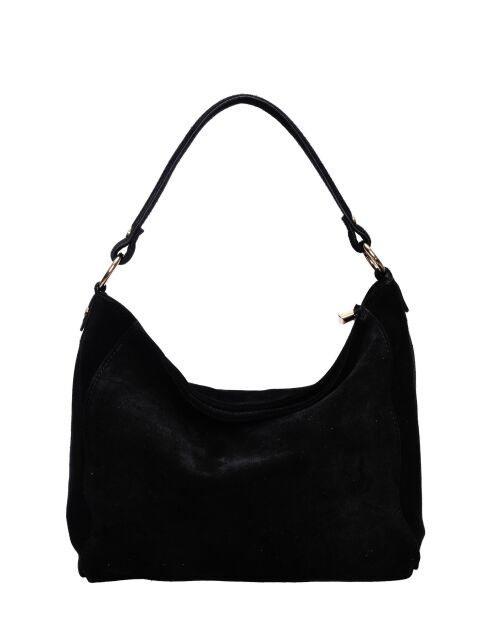 SS26 IR 8170 Schultertasche aus schwarzem Leder - 27x32x11 cm