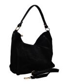 SS26 IR 8170 zwarte leren schoudertas - 27x32x11 cm