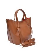 SS26 IR 1975T Handtasche aus cognacfarbenem Leder - 24x38x13,5 cm