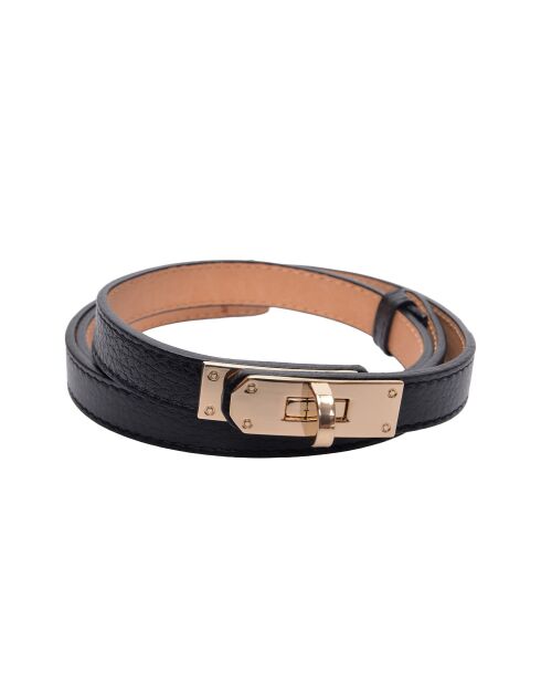 Ceinture en cuir SS26 IR 141 noir - 55-10x50-94 cm