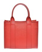 SS26 IR 1980T rode leren handtas - 18,5x22x8 cm