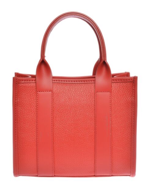 SS26 IR 1980T rode leren handtas - 18,5x22x8 cm