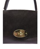 SS26 RM 147T donkerbruine leren handtas - 11,5x17,5x3,5 cm