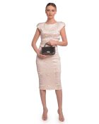 SS26 RM 147T donkerbruine leren handtas - 11,5x17,5x3,5 cm