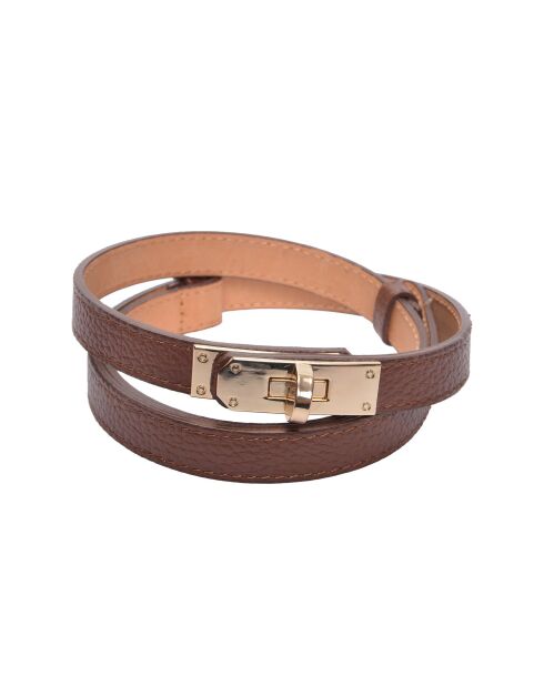 Ceinture en cuir SS26 IR 141 marron - 55-10x50-94 cm