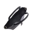 SS26 RM 153T schwarze Lederhandtasche - 19x27x16,5 cm