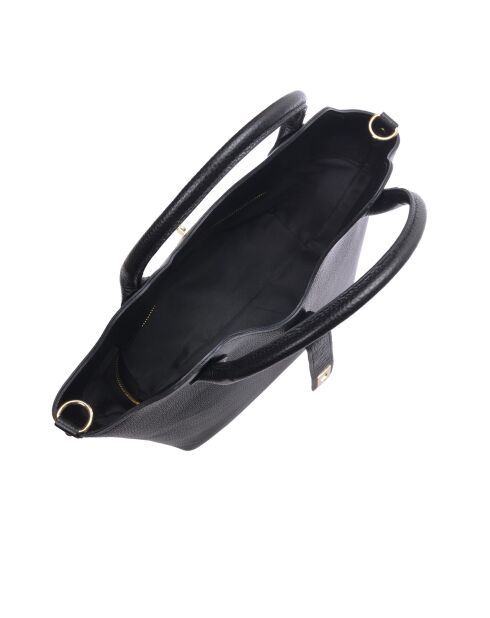 SS26 RM 153T schwarze Lederhandtasche - 19x27x16,5 cm