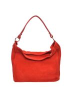 SS26 IR 8170 rode leren schoudertas - 27x32x11 cm