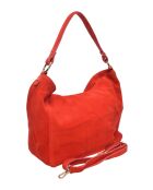 SS26 IR 8170 rode leren schoudertas - 27x32x11 cm