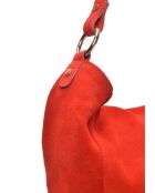 SS26 IR 8170 rode leren schoudertas - 27x32x11 cm