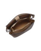 SS26 IR 188 taupe leren draagtas - 21x25x13 cm