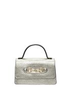 SS26 IR SBV 6 Schultertasche aus goldfarbenem Leder - 11x19x18,5 cm