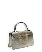 SS26 IR SBV 6 Schultertasche aus goldfarbenem Leder - 11x19x18,5 cm