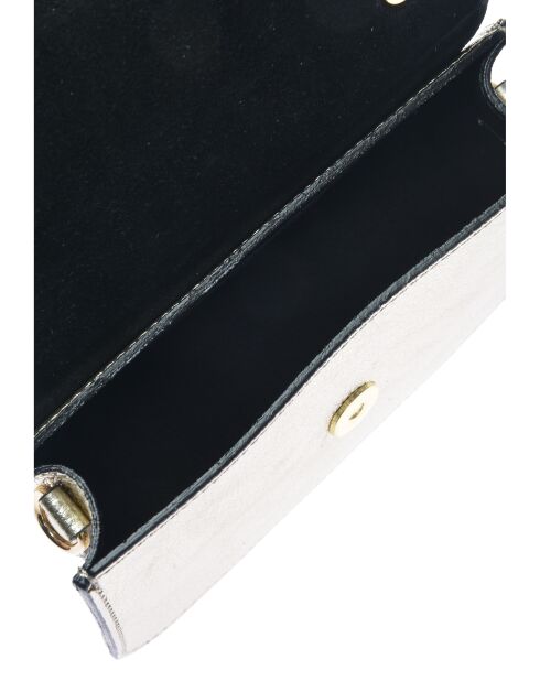 SS26 IR SBV 6 gouden leren schoudertas - 11x19x18,5 cm