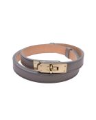Ceinture en cuir SS26 IR 141 gris - 55-10x50-94 cm