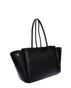 SS26 IR 177T zwarte leren schoudertas - 26x32x10 cm