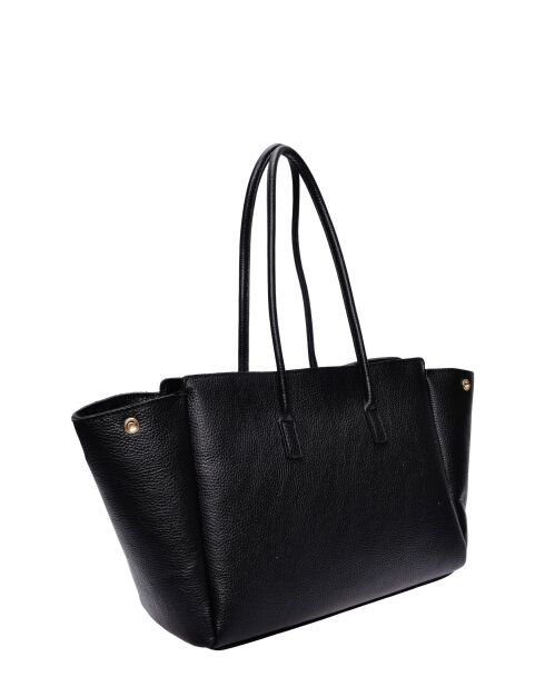 SS26 IR 177T Schultertasche aus schwarzem Leder - 26x32x10 cm