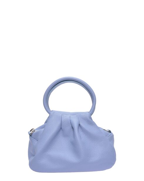 SS26 LV 195 himmelblaue Lederhandtasche - 16x22x12 cm