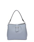 SS26 IR 188 Tragetasche aus himmelblauem Leder, 21 x 25 x 13 cm