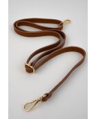 Braune Raze Schultertasche aus Veloursleder - 42 X 35 X 8 cm