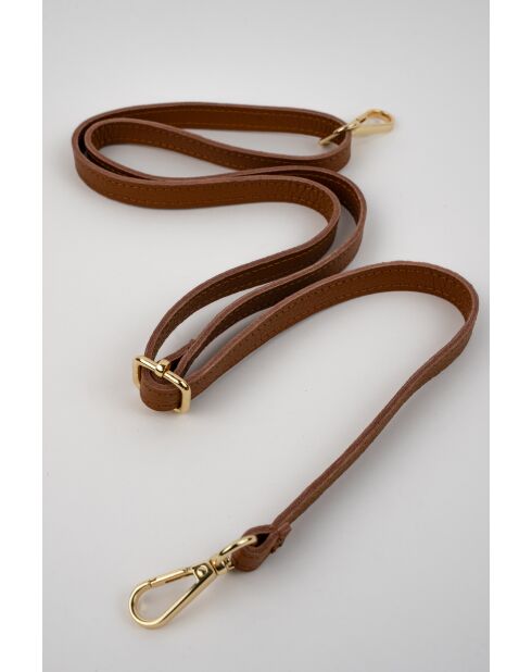 Braune Raze Schultertasche aus Veloursleder - 42 X 35 X 8 cm