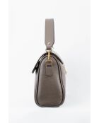 Schultertasche Jazz aus Leder in Taupe — 27 x 18 x 9 cm