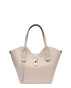 SS26 IR TSBV 31 Schultertasche aus beigem Leder - 24x29x13 cm