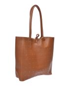 SS26 IR 175 cognac leren Hobo-tas - 28,5x25,5x8 cm