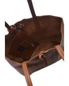 SS26 IR 175 cognac leren Hobo-tas - 28,5x25,5x8 cm