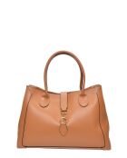 SS26 IR 483 cognac leren handtas - 29,5x40x12 cm