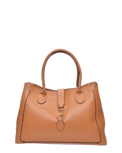 SS26 IR 483 cognac leren handtas - 29,5x40x12 cm