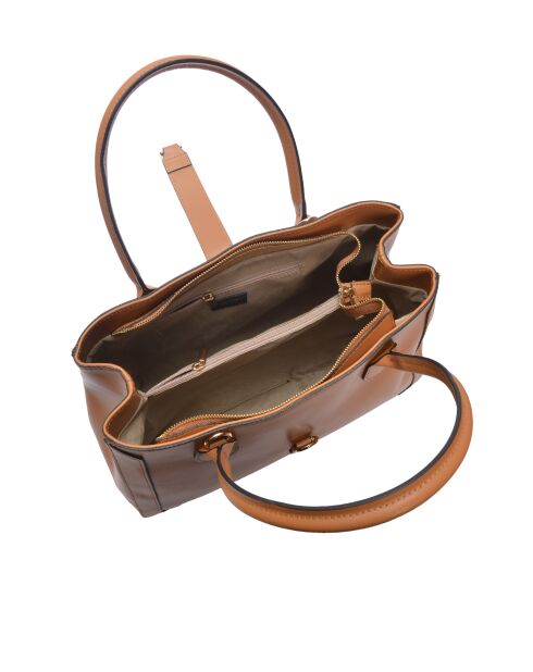 SS26 IR 483 cognac leren handtas - 29,5x40x12 cm