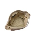SS26 IR 8170 Schultertasche aus beigem Leder - 27x32x11 cm