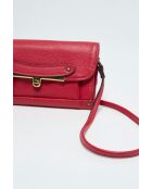 Bandolera Simone de piel roja - 20 X 13 cm